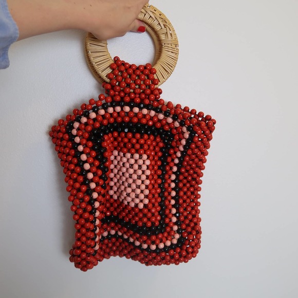 Ulla Johnson Mini Keya beaded top handle bag - Picture 5 of 6